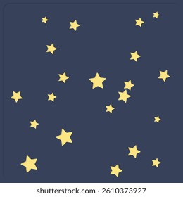 Stars Layered paper cut style, Shadow Box 