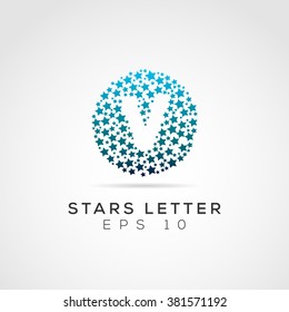 Stars Letter Logo