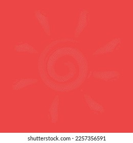 stars light blue circle halftone, vector  illustration