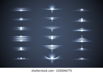 Stars lights special abstract bright glow illumination electric effect flare light vector illustration