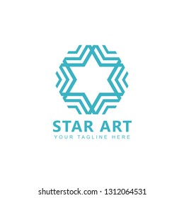 Stars Line Art Vector Design