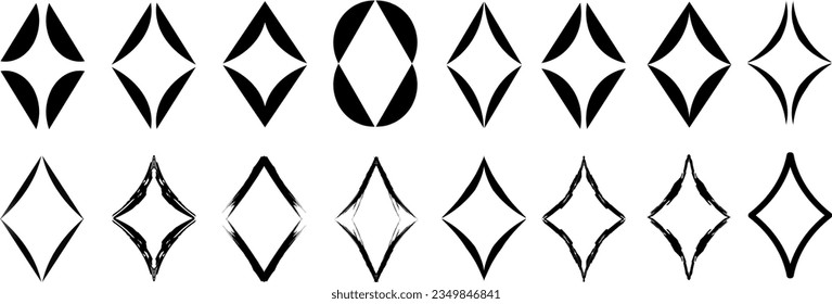 Stars line collection. Star line vector icons. Black line stars collection. Star icon. Stars in modern simple flat style