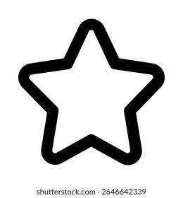 ícone de cor da linha de estrelas vektor editável