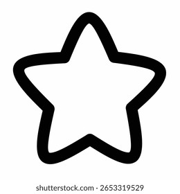 ícone de cor da linha de estrelas vektor editável