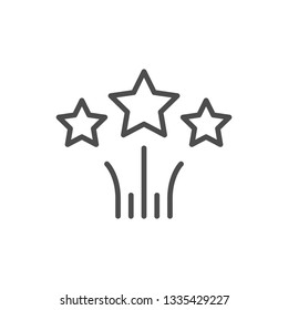 Stars line icon
