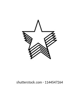 stars line icon. Element of star icon for mobile concept and web apps. Thin line stars icon can be used for web and mobile. Premium icon