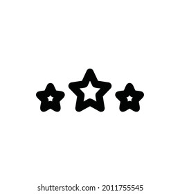 Stars Line Icon Logo Illustration Vector Isolated. Game Controller and Console Icon-Set. Suitable for Web Design, Logo, App
