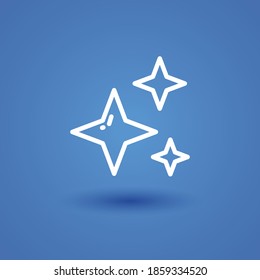 stars line icon, outline vector illustration.