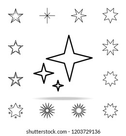 stars line icon. Web icons universal set for web and mobile