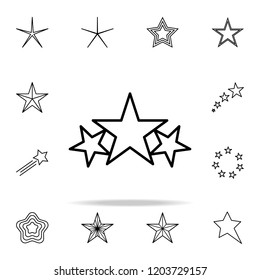 stars line icon. Web icons universal set for web and mobile