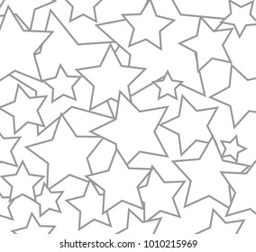 Stars Line On White Background Stock Vector (Royalty Free) 1010215969 ...