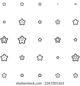 Stars line random pattern background. Vector illustration.
