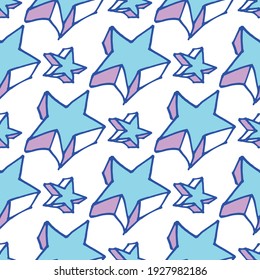 Stars line style pattern, vector seamless background. Decorative illustration, good for printing.  
Colorful wallpaper vector. Great for label, print, packaging, fabric.