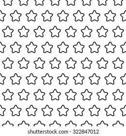 Stars lines texture. Stripped geometric seamless pattern. Modern repeating stylish texture. Flat texture on white background. Vector