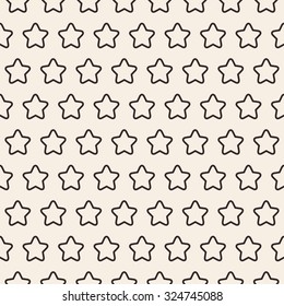 Stars lines texture. Stripped geometric seamless pattern. Modern repeating stylish texture. Flat minimalistic texture on beige background. Vector