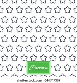 Stars lines texture. Stripped geometric seamless pattern. Modern repeating stylish texture. Abstract minimal pattern background. Vector