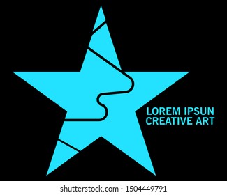 Stars logo. modern design. vector illustration. EPS 8