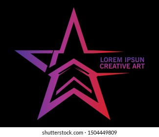 Stars logo. modern design. vector illustration. EPS 8