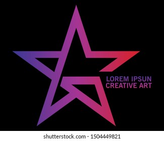 Stars logo. modern design. vector illustration. EPS 8