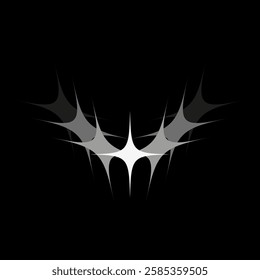 Stars logo. Y2k style. Vector illustration. EPS 10