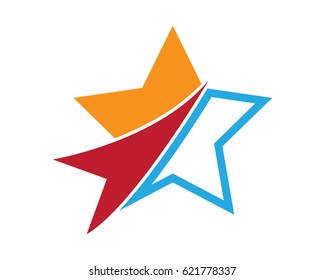 Six Triangle Logo Different Colors Stock Illustration 1707792145