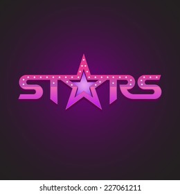 Stars logotype fashion style concept.