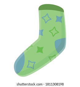 Stars man sock icon. Cartoon of stars man sock vector icon for web design isolated on white background