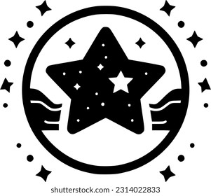 Stars | Minimalist and Simple Silhouette - Vector illustration