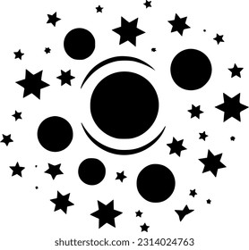 Stars | Minimalist and Simple Silhouette - Vector illustration