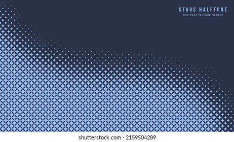 Stars Modern Halftone Geometry Pattern Vector Smooth Camber Border Blue Abstract Background. Checkered Faded Particles Curve Line Subtle Texture. Half Tone Contrast Graphic Minimalist Wide Wallpaper - Shutterstock ID 2159504289