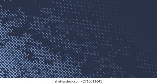 Estrellas Moderno Halftone Geometría Patrón Vector Suave Camber Borde Azul Fondo Abstractas