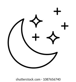 stars moon night
