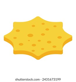 Stars nachos icon isometric vector. Bowl food. Chip cheese snack