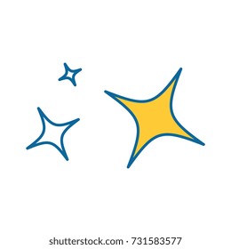 stars night isolated icon