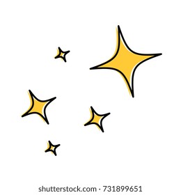 stars night isolated icon
