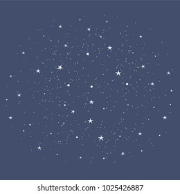 Stars in night sky. Background illustration