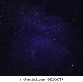 Stars in night sky. Background illustration