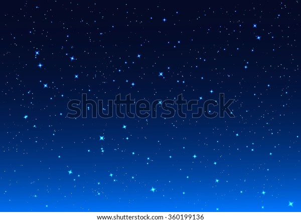 夜空中的星星背景插图库存矢量图 免版税