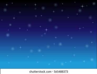 stars in night sky. background vector