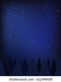 stars in night sky graphic vector