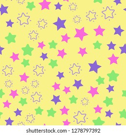 Stars and night sky Seamless vector EPS 10 pattern