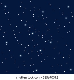 Stars in the night sky vector