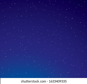 Stars in the night sky. Vector drawing