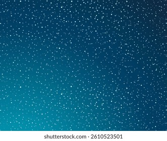 Stars in the night sky. Vector drawing