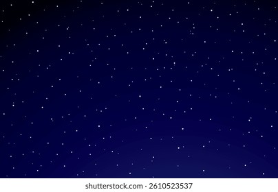 Stars in the night sky. Vector drawing