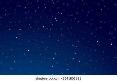 Stars in the night sky. Vector drawing