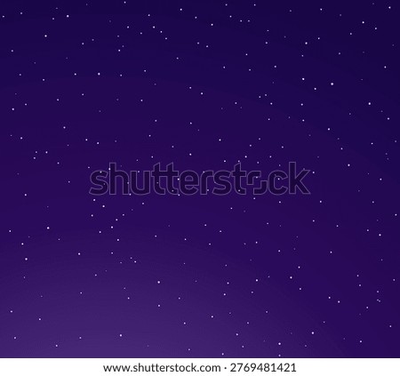 Stars in the night sky. Vector drawing