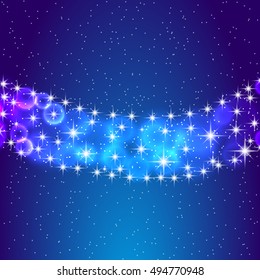 Stars and night sky. Vector eps10 illustration.