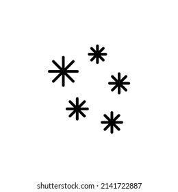 Sterne, Night Solid Line Icon Vektorgrafik Logo Vorlage. Geeignet für viele Zwecke.