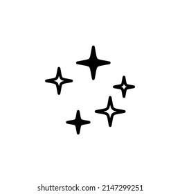 Sterne, Night Solid Line Icon Vektorgrafik Logo Vorlage. Geeignet für viele Zwecke.